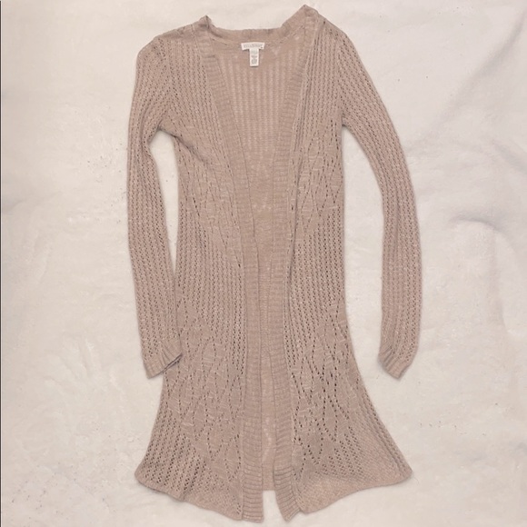 Full Tilt Sheer Duster/Long-length Cardigan - Picture 2 of 4